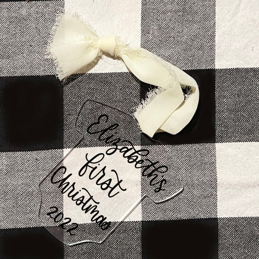 Custom Baby Onesie Christmas Ornament